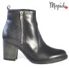 Ghete dama piele naturala 210409/628/Negru-Solzi/Tess