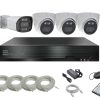 Sistem supraveghere video complet ENVIO IP POE cu 4 camere Full Color 5MP PESS-KIT4CH1BFM60H50013FM70H500S-WMHDD