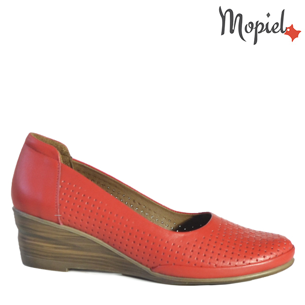 Pantofi dama din piele naturala 231210/03413/Rosu/Claudia