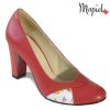 Pantofi dama din piele naturala 241506/56/Rosu/Camea