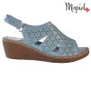 Sandale dama din piele naturala 251118/Albastru/Dalia