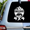 Sticker auto OFF-ROAD CLUB 4X4