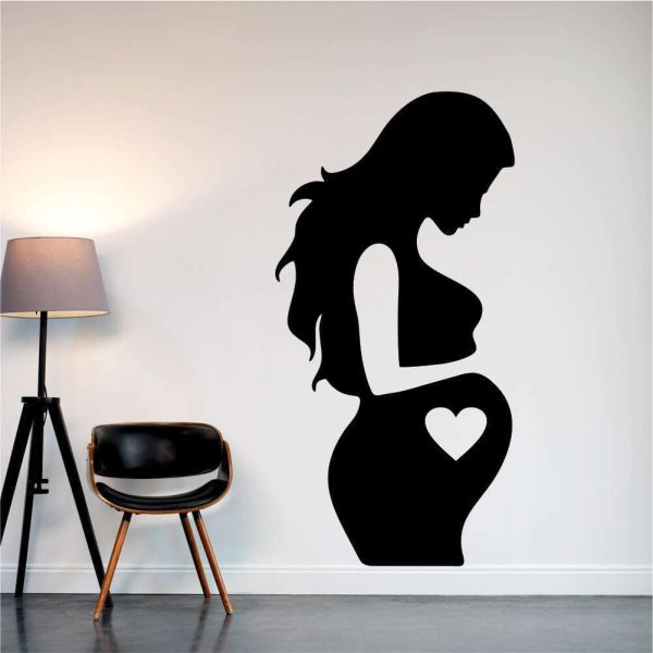 Sticker perete siluetă - Femeie însărcinată