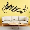 Sticker perete siluetă - Portativ note muzicale