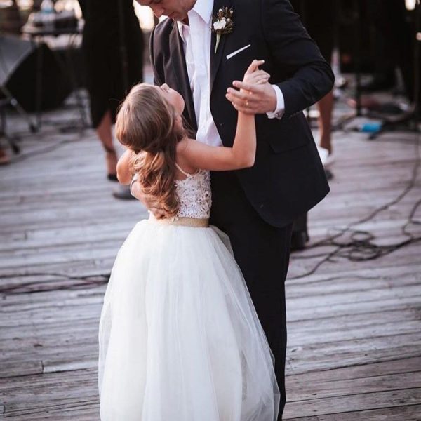 Girls Long Tulle Skirt