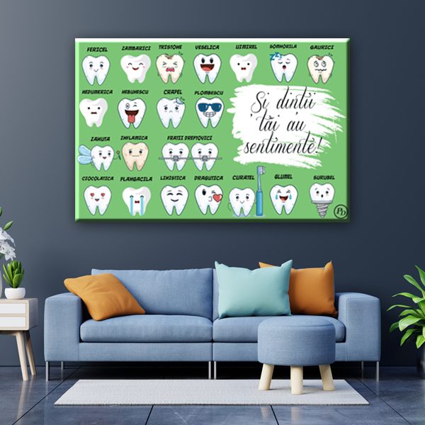 Tablou dinți canvas, Pody Design